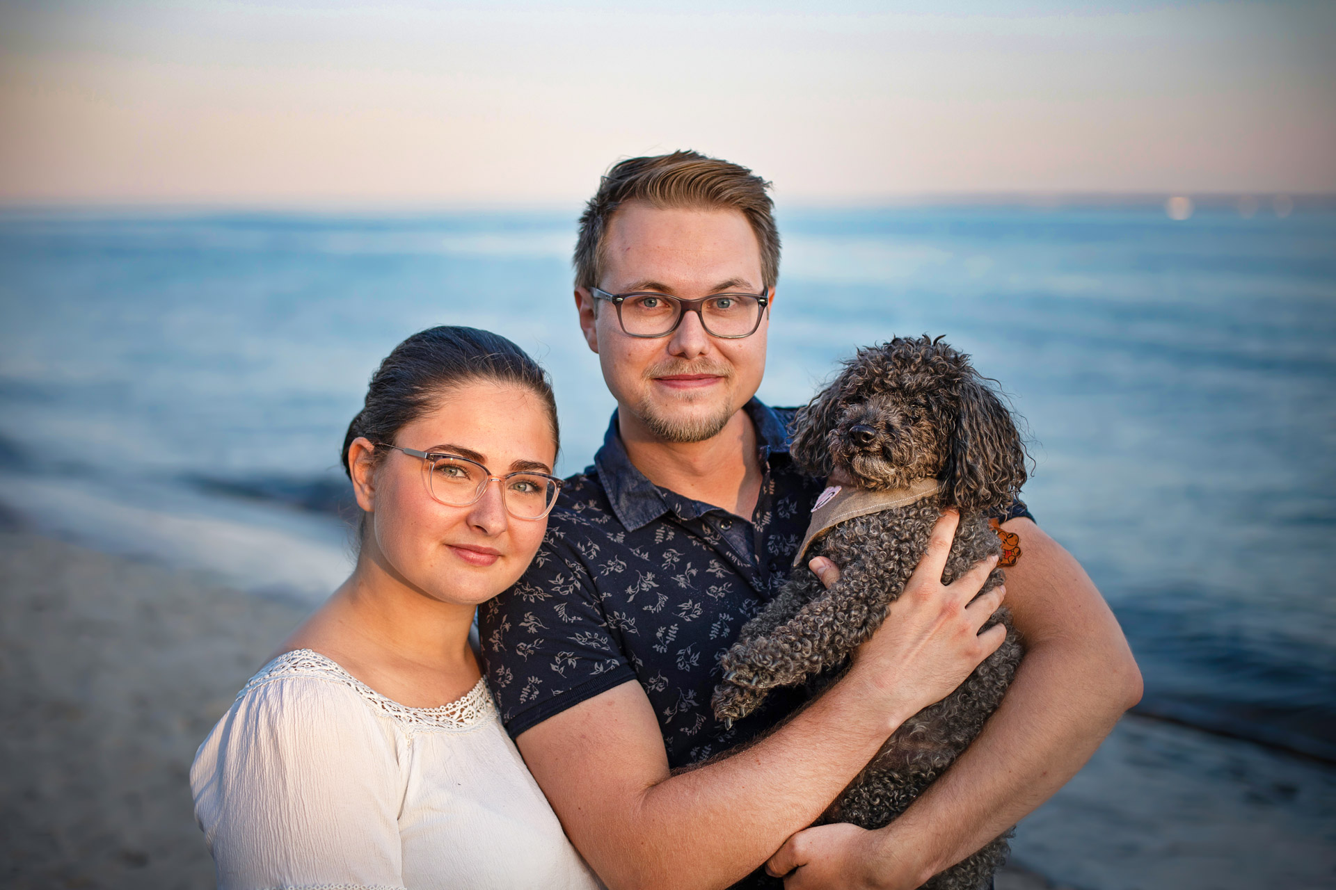Hund und Familie Fotoshooting Strand Pelzerhaken