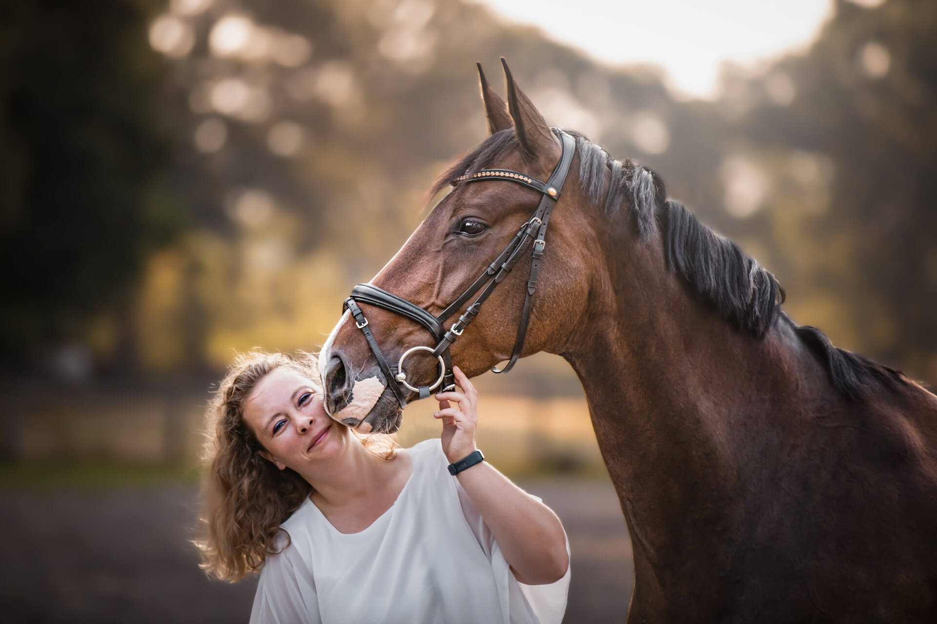 Pferdefotografie mit Mensch und Pferd in der Natur